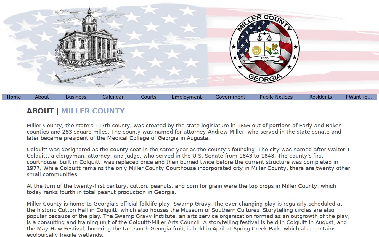 Miller County court docket courthouse history