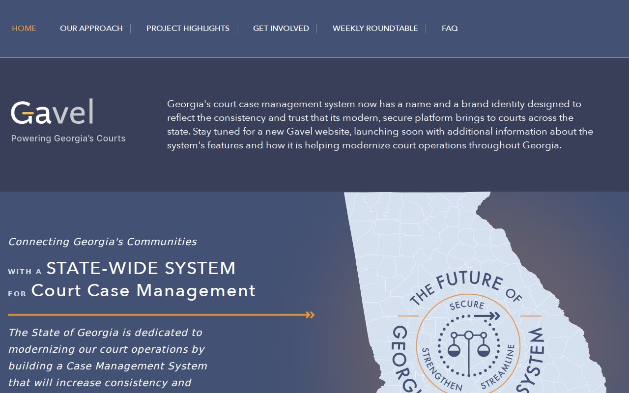 Miller County case search Georgia court system modernization page